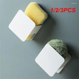 Kitchen Storage 1/2/3PCS Cleaning Cloth Rack White Modern Minimalist Durable Rounded Corners Wall-mounted Holders Dish Drying