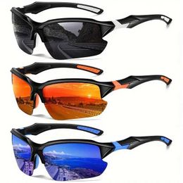 Occhiali da sole Fashion sport occhiali da sole polarizzati per uomini donne in bicicletta da pesca da sole occhiali da sole leggeri per esterni per esterni 240423