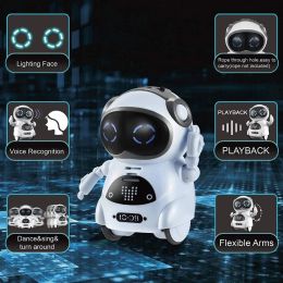Robot Mini Children's Robot Can Talk Interactive Dialogue Voice Recognition Recording Singing and Dancing Storytelling Smart RobotToy
