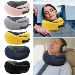 Pillow Memory Foam Neck Pillow Cervical Airplane Travel Soft Portable Noon Break U Type Of Pillow Sleep Camping Pillow With Carry Bag