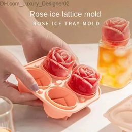 Ice Cream Tools Rose Ice Mould Silicone Ice Company Small Ice Box Creative Whiskey Silicone Ice Box Manufacturer Q240425