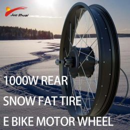 Part 48V 1000W Snow Fat Bike Electric Bike Motor Wheel Rear Fat Tyre Conversion Kit Brushless Gear Hub Motor Electric Bicycle Parts