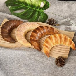 Decorative Flowers Simulation French Bread Model Croissant Fake Props Suitable For Home Cabinet Office Merchandise Store Queue Decoration