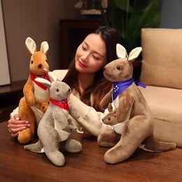 Plush mother son kangaroo doll kangaroo mouse plush toy girl gift children's cloth doll doll wholesale