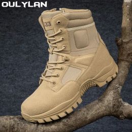 Shoes New Tactical Summer Breathable Boots Men Special Forces Outdoor Sports Hiking Climbing Shoes Combat Boots Men's Army Ankle Boots