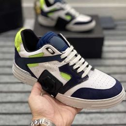 The Highest Quality Scarpe Plein Shoes Real Leather Calfskin Supersonic Sneakers Comfort Low Top Flats Outdoor Trainers Walking Pleins Mens Shoe