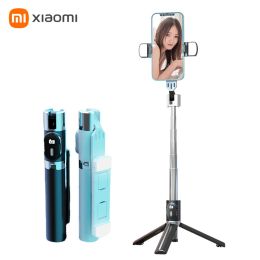 Sticks Xiaomi Telescoping Selfie Stick Smartphone Stand Wireless Bluetooth Remote Control Portable Tripod Mini Phone Holder