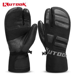 Gloves KUTOOK Waterproof Ski Gloves Men Winter Thermal Snowboard Gloves Windproof Women Snow Board Snowmobile Gloves Accessories SF9503