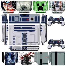 Stickers 3411 Vinyl Skin Sticker Protector for Sony PS3 Slim PlayStation 3 Slim and 2 controller skins Stickers