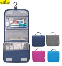 Travelsky Portable Large Travel Organiser Women Waterproof Makeup Cosmetic Bag Men Toilet Hanging Storage Bags Make Up Kit8637220