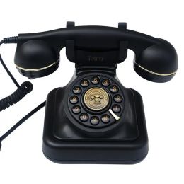 Accessories Corded Black Landline Phones for Home Old Style Antique Telephone Dial Phone With Mutifunction landline phone mini phone