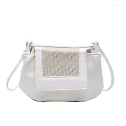 Shoulder Bags Simple Solid Colour Small PU Leather Flap Crossbody For Women 2024 Summer Fashion Trendy Ladies Handbags
