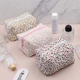 Storage Bags Multi-function Floral Cosmetic Skincare Portable With Zipper Pouch Toiletry Makeup Tools Organiser For Travel