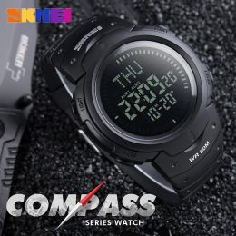 Watches Mens Watches Compass Outdoor Sports Watch Hiking Men Watch Sport Digital LED Electronic Chronograph Men Clock Man Wristwatches