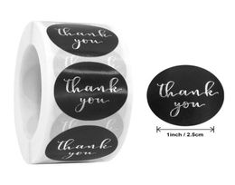 500pcs Thank You Stickers Gold Silver Foil Seal Label for Small Shop Wedding Gift Package Envelope Stationery Sticker1657847