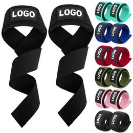 Weight Lifting Wrist Straps for Bodybuilding Powerlifting Strength Training Deadlifts Padded Neoprene Gym 240423