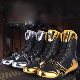 Boots New Wrestling Shoes Men Woen Boxing Shoes Size 3944 Wrestling Footwears Comfortable Flighting Sneakers