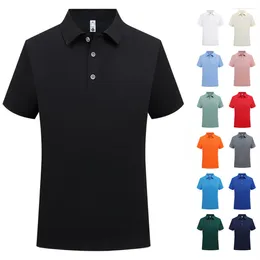 Men's Polos Blank Black Classic Uniform Polo T Shirt Men Wholesale Bulk Summer Formal Collar T-shirt For Casual Camiseta De Hombre