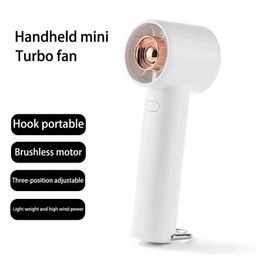 Other Appliances Portable Fan Mini Handheld Fan Unique Design Portable Personal Handheld Fan USB Charging with Powerful Turbo Hook Design J240423