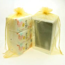 Bags 100pcs/lot 30x40cm Big Drawstring Organza Bags For Wedding Christmas Gift Packaging Storage Bag (Extra Cost For Custom Logo)