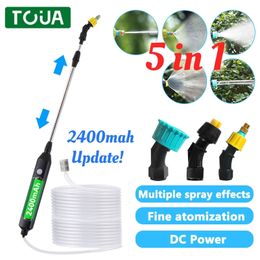 USB Rechargeable Garden Sprayer Electric Watering Pesticide Lawn Care Portable Sprayer with 3 Nozzles for Gardening Plant 240403