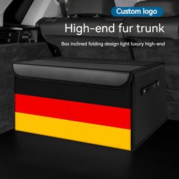 Multi-Compartment Car Trunk Organiser Accessories for Automotive SUV Truck Backseat Storage