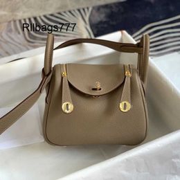 Luxury Bag L Linndies 2024 New Crossbody Bag Mini Bag Mini Doctor Bag Cow Leather Pillow Bag Single Shoulder Medicine Bag