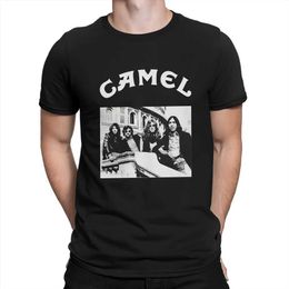 Men's T-Shirts Camel Music Team T Shirt Harajuku Grunge Mens Tshirt Polyester Streetwear T240425