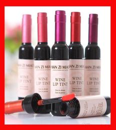 6 Colours Red Wine Bottle Lipstick Tattoo Stained Matte Lipstick Lip Gloss Easy to Wear Waterproof Nonstick Tint Liquid8866941