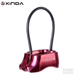 Accessories XINDA Professional Rappel ATC Belay Device Aluminum 25KN Descender Outdoor Camping & Hiking Rock Climbing Equipment