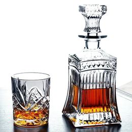 Vodka Decanter Whiskey Bottle Crystal Glass Wine Beer Containers Cup Home Bar Tools Decoration 240420