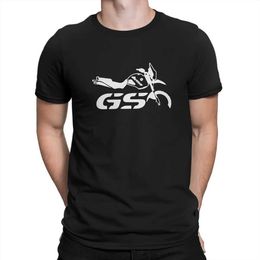 Men's T-Shirts Motorcycle Biker Motorbike GS T Shirt Graphic Men Tees Summer Clothing Polyester Crewneck TShirt T240425