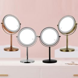 Device 7in 3x Magnifying Cosmetic Mirror with Usb Charging Touch Bath Vanity Dimmer Switch Make Up Double Side Desktop Mirror