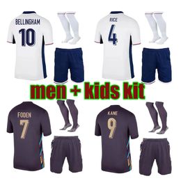 2024 football kits BELLINGHAM Soccer Jerseys SAKA FODEN RASHFORD KANE STERLING GREALISH National team Football Kit Jersey shorts and socks