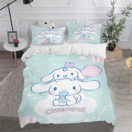 sets Cinnamoroll Duvet Cover Anime Cartoon Children King Size Set Comforter Bedding Quilt Grade A Printed Queen Twin