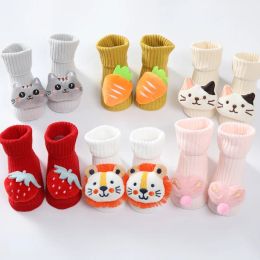 Warmers Autumn Winter Baby Girls Boys Socks 01 Years Old Floor Socks Thermal Breathable Multi Cotton Cartoon Animal Cute Socks