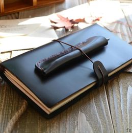 Pcs Standard Genuine Leather Notebook Handmade Vintage Cowhide Diary Journal Sketchbook Planner