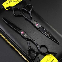 Hair Scissors 321# 5.5 16cm Brand Jason TOP GRADE Hairdressing Scissors 440C Professional Barbers Cutting Scissors Thinning Shears Human Hair Scissors Q240425