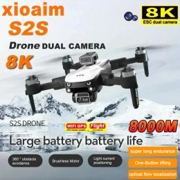 Drones For Xiaomi S2S 8K 5G GPS Profesional HD Aerial Photography DualCamera Omnidirectional Obstacle Brushless Avoidance Quadrotor