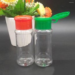 Storage Bottles 10Pcs 100ml Camping Condiment Bottle Universal Plastic Portable Pepper Shakers Spice BBQ Cruet Kitchen