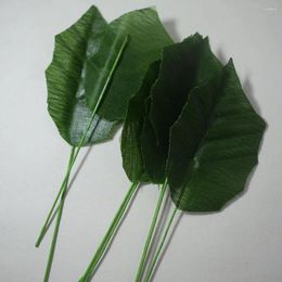 Christmas Decorations 50pcs Artificial Silk Leaves Green Leaf Wedding Home Decoration DIY Garland Flower Table