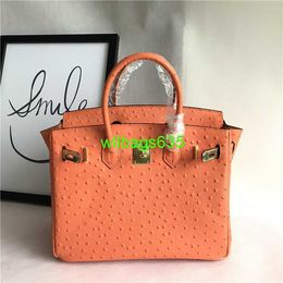 Bk 2530 Handbags Ostich Leather Totes Trusted Luxury Bags European and American Fashion Trend Ostrich Patterned Platinum Bag Handhelds Ingl have logo HB8J7T