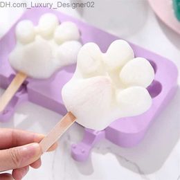 Ice Cream Tools Cute cartoon animal claw ice cream Mould silicone popsicle Mould reusable bisphenol A free popsicle Mould Q240425