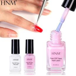 HNM Nail Glue Finger Nail Skin Care Latex Adhesive LED Lamp Lacquer Liquid 6ML Peel Off Protective Nail Primer1049987