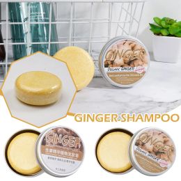 Shampoos 60g Ginger Handmade Hair Shampoo Soap Cold Processed Shampoo Bar Pure Plant Hair Shampoos Hair Care
