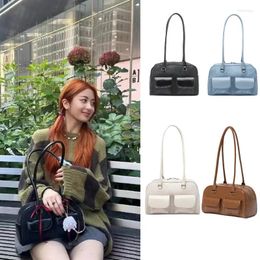 Waist Bags Korean Internet Celebrity Single Shoulder Underarm Bag Standoil Bowling STAND OIL Boston Tote Leisure Handbag For Women