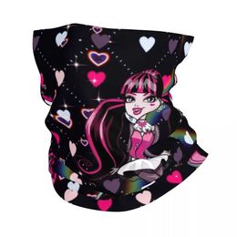 Fashion Face Masks Neck Gaiter Monster High Bandana Neck Gaiter Printed Cartoon Balaclavas Mask Scarf Multiuse Headwear Running for Men Women Adul Y240425KDYG