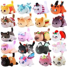 Pillow Cute Meows Aphmau Plush Doll Aphmau Mee Meow Food Cat Coke French Fries Burgers Bread Sandes Sleeping Pillow Children Gifts
