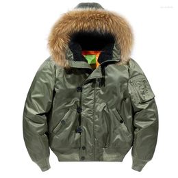 Men's Jackets Men Green Streetwear Quilted Coat Plus Size XXL Boys Cotton Winter Outerwear Detachable Faux Fur Collar Short Jacket Oversize