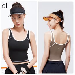 AL-216 Gym Clothes Women Underwears Yoga Bra Tank Tops Light Support Sports Bra Fitness Lingerie Breathable Workout Brassiere U Back Sexy Vest With Integrated Cups